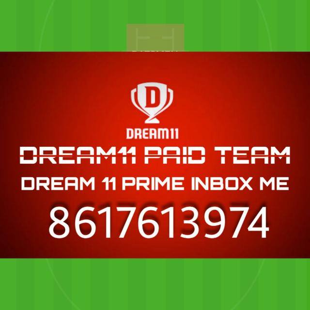 DREAM11 PAID TEAM👍