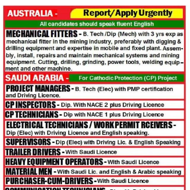 JOBS ABROAD