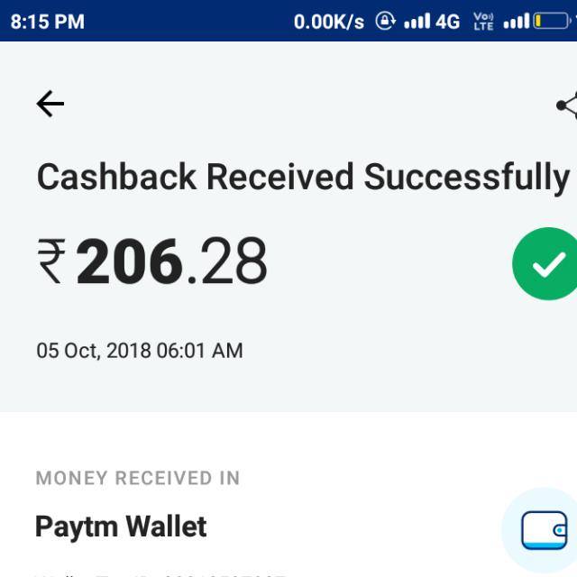 Only paytm cash